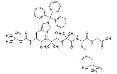 ((S)-5-(tert-Butoxy)-2-(2-(2-((S)-2-((tert-butoxycarbonyl)amino)-3-(1-trityl-1H-imidazol-4-yl)propanamido)-2-methylpropanamido)-2-methylpropanamido)-5-oxopentanoyl)glycine